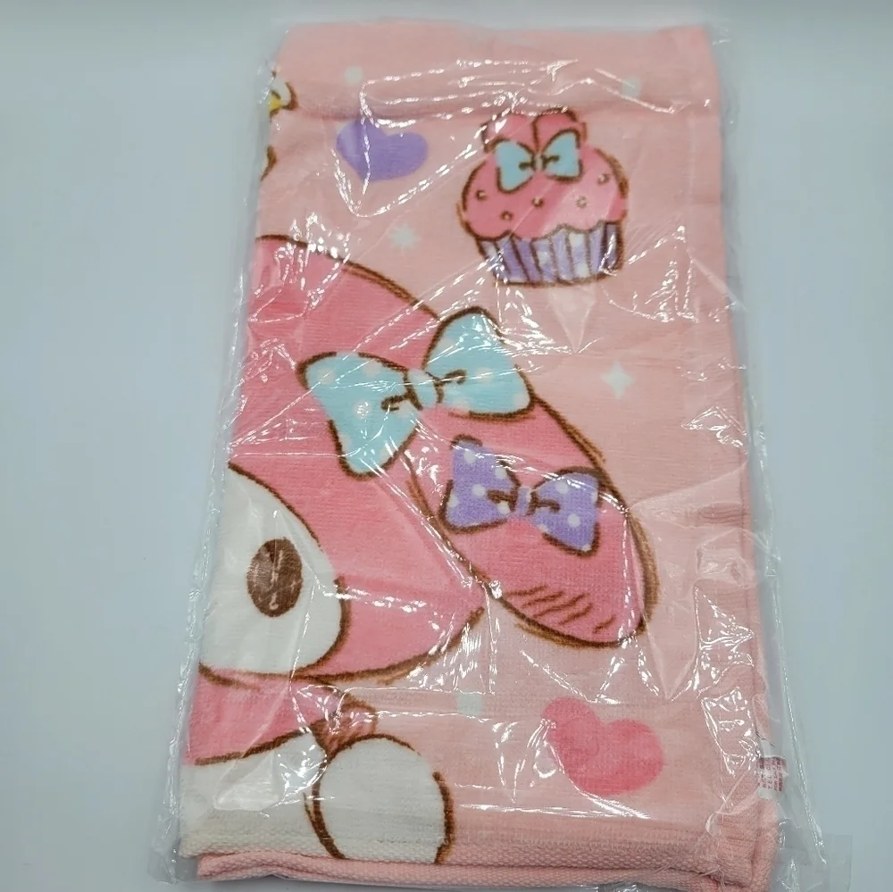 Sanrio My Melody Cafe Bakery Sweets face towel PInk